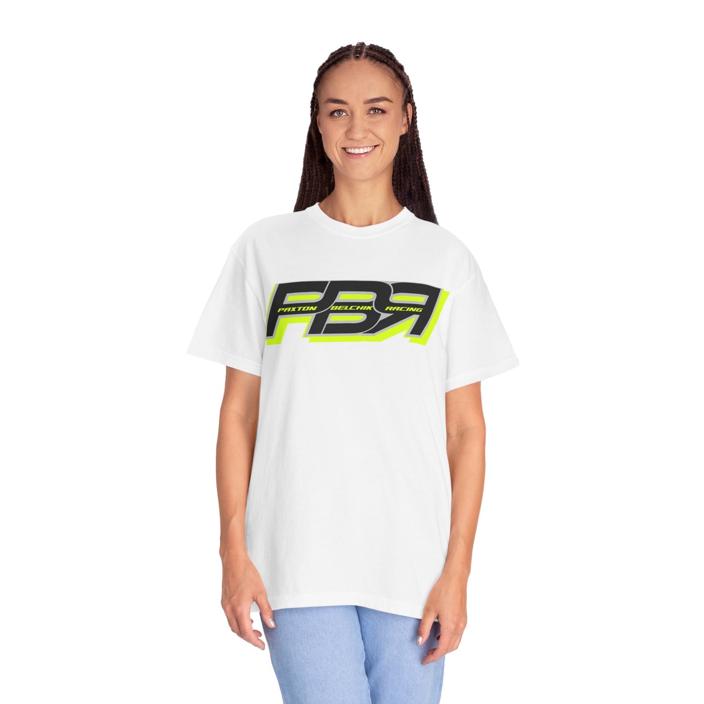 PBR Unisex Garment-Dyed Racing T-Shirt with Bold Graphics