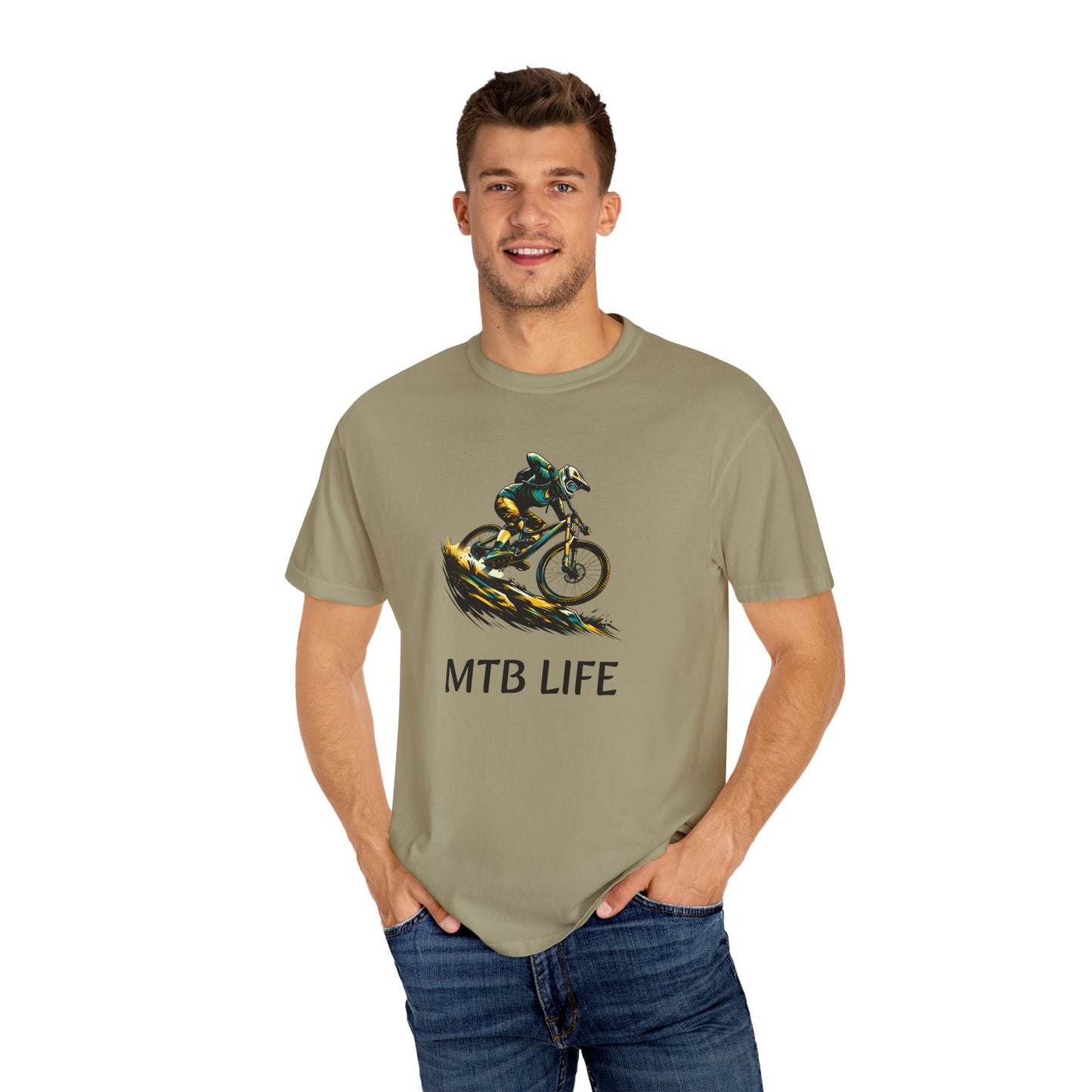 Unisex Garment-Dyed T-Shirt - MTB Life & 822 Apparel Designs for Active Lifestyles