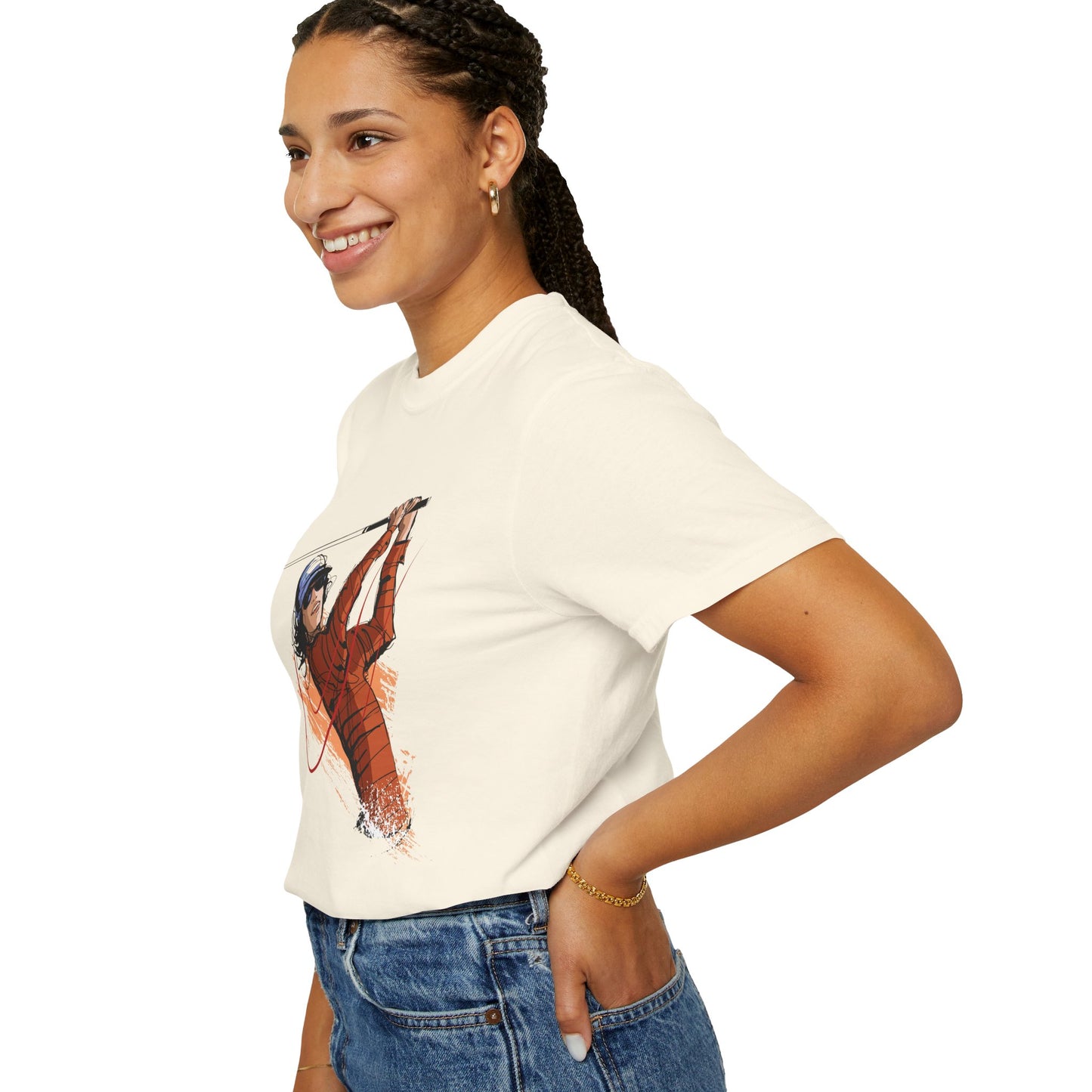 Golf Enthusiast Unisex Garment-Dyed T-Shirt - Sporty Graphic Tee