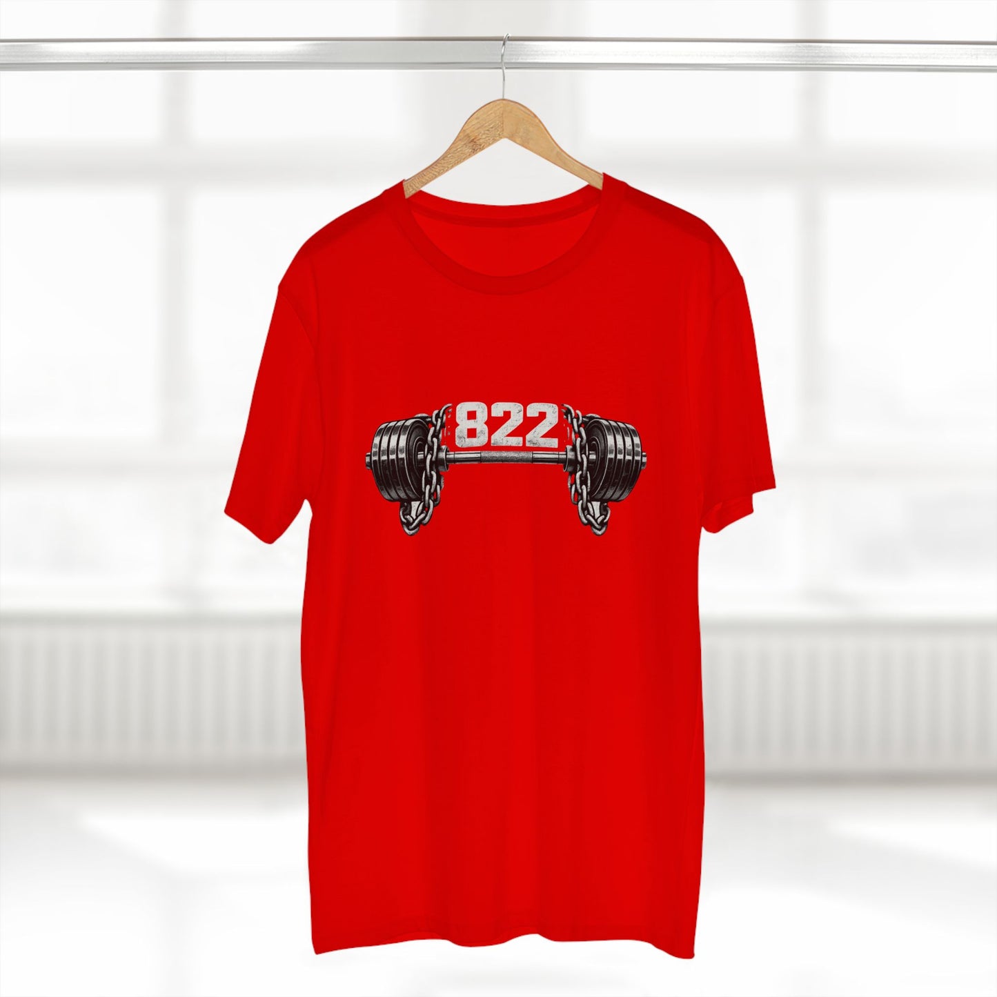 Weightlifting Tee — '822' Barbell Fitness Shirt