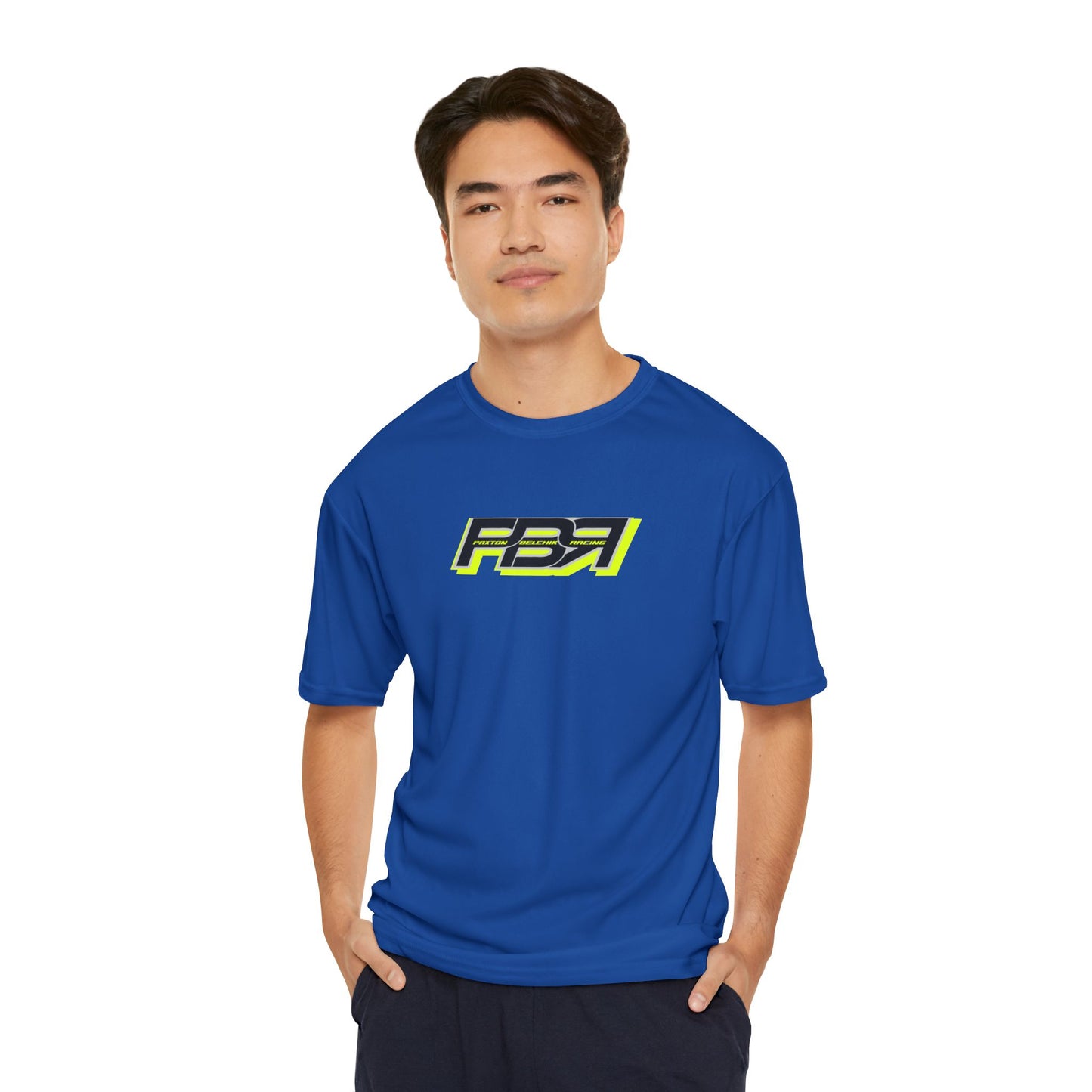 PBR Men's Performance T-Shirt with Bold Racing Design