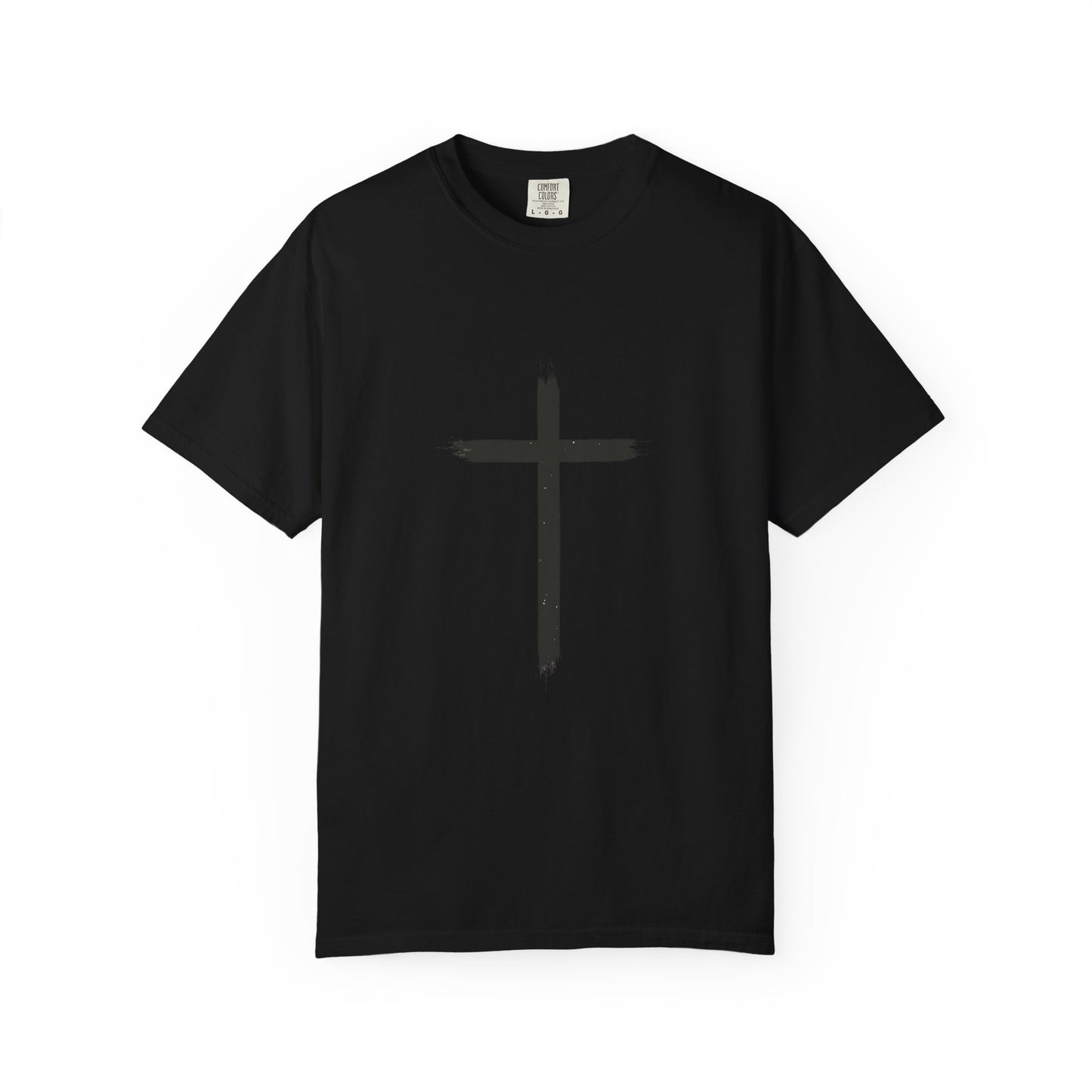 Christian Faith Unisex Garment-Dyed T-Shirt - Cross & Hands Design