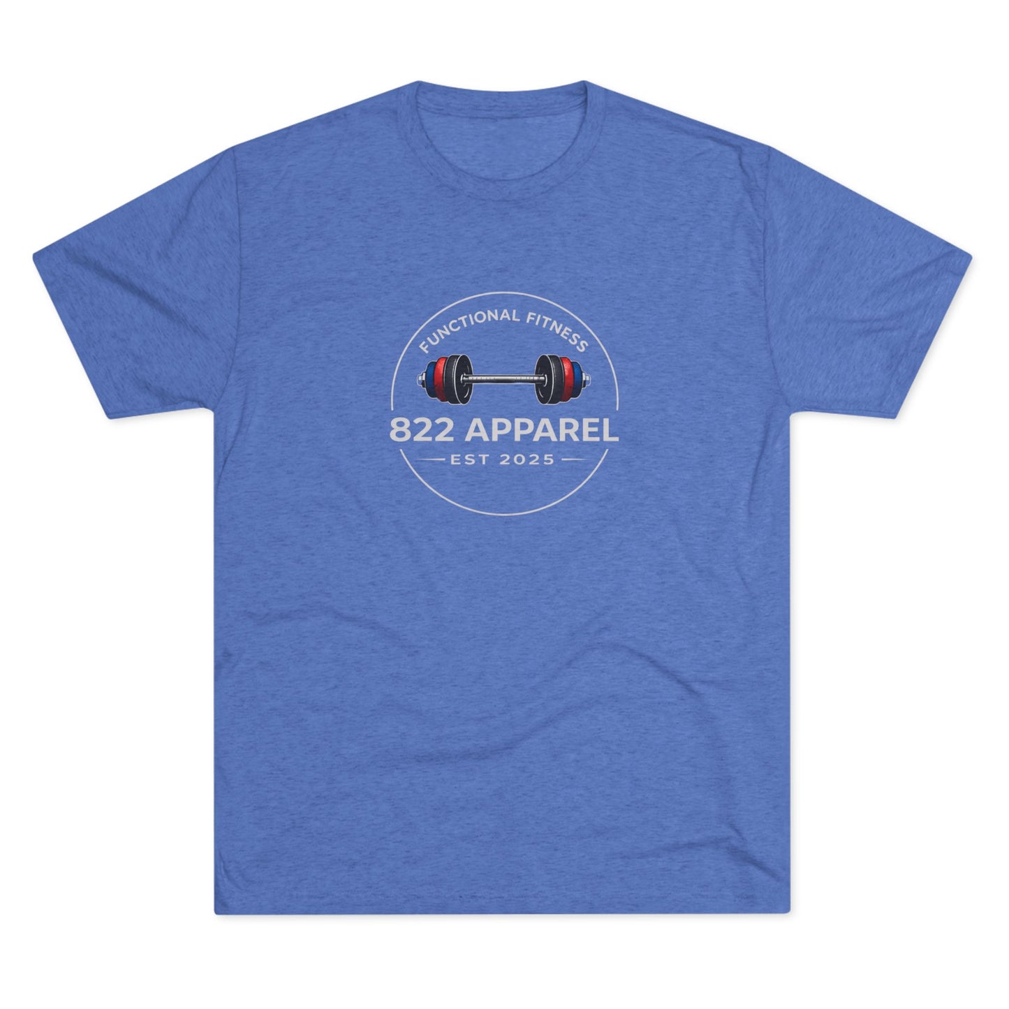 Fitness Logo Tee — "822 Apparel: Functional Fitness Est 2025"