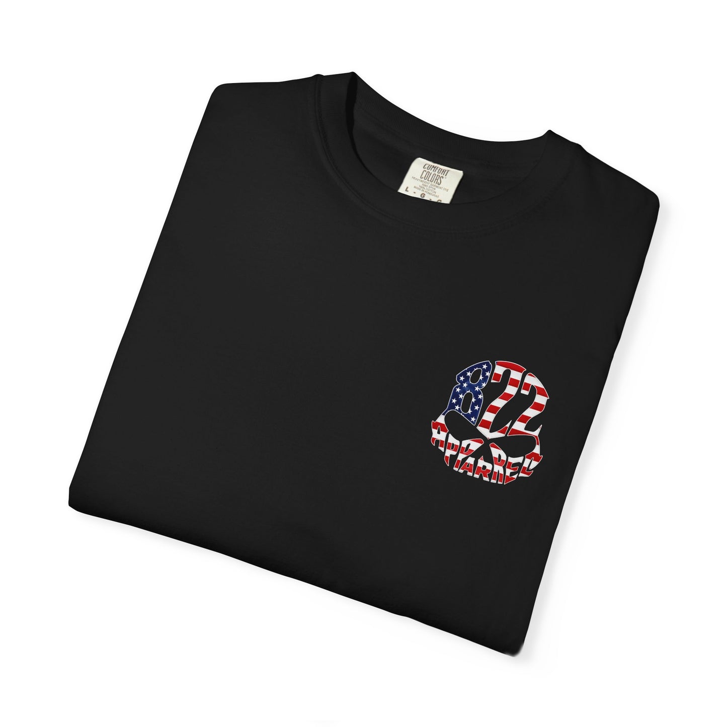 Patriotic 822 Apparel T-Shirt — American Flag Graphic Tee