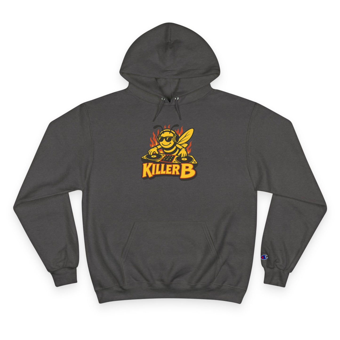 Killer B Champion Hoodie for Buzzing Style, Unisex Gift for Bee Lovers, Perfect for Casual Wear, Birthdays, and Celebrations