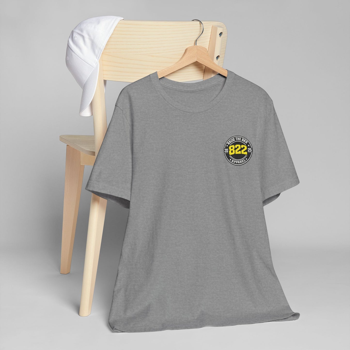 T-Shirt — 'Raise The Bar 822 Apparel' Vintage Athletic Logo Tee