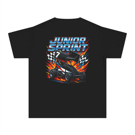 Youth Racing Tee, Junior Sprint Shirt, Kids Motorsports Apparel, Perfect for Birthdays, Race Day Gifts, Fun Casual Wear