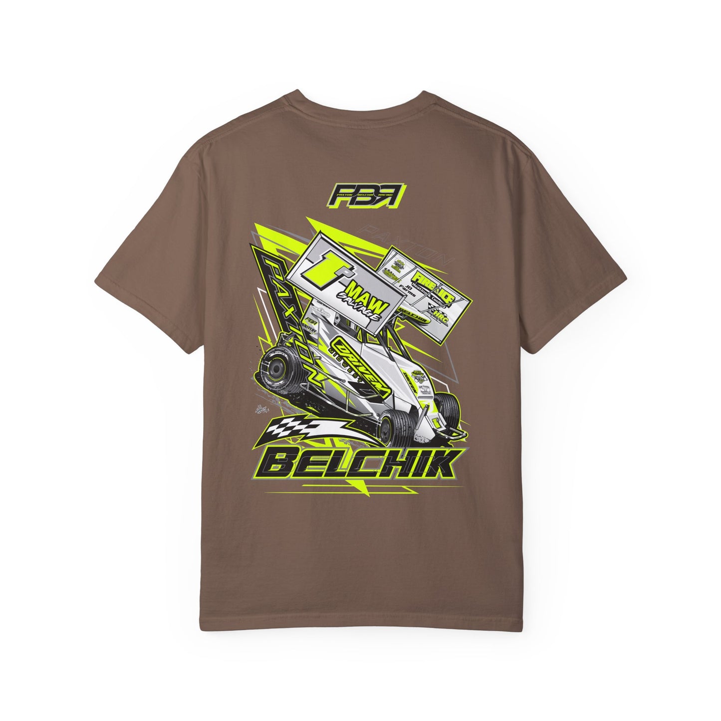PBR Unisex Garment-Dyed Racing T-Shirt with Bold Graphics