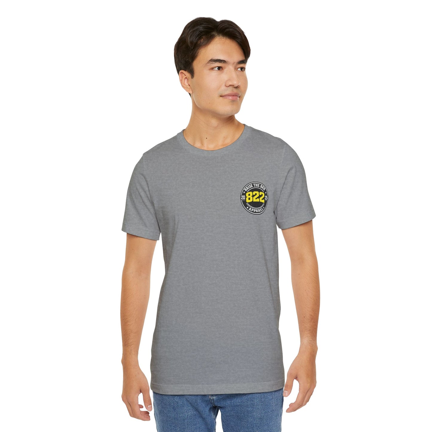 T-Shirt — 'Raise The Bar 822 Apparel' Vintage Athletic Logo Tee