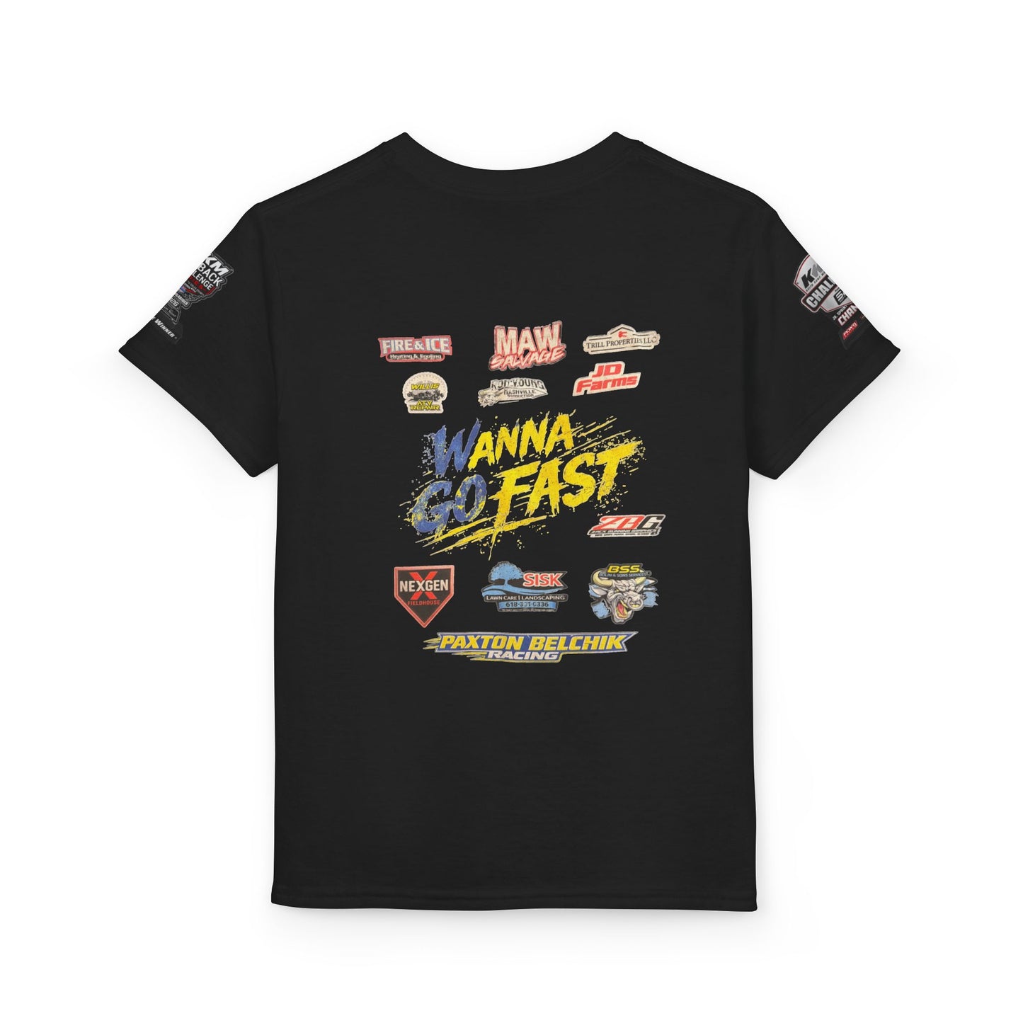 Youth Racing T-Shirt — "Wanna Go Fast" Graphic Tee