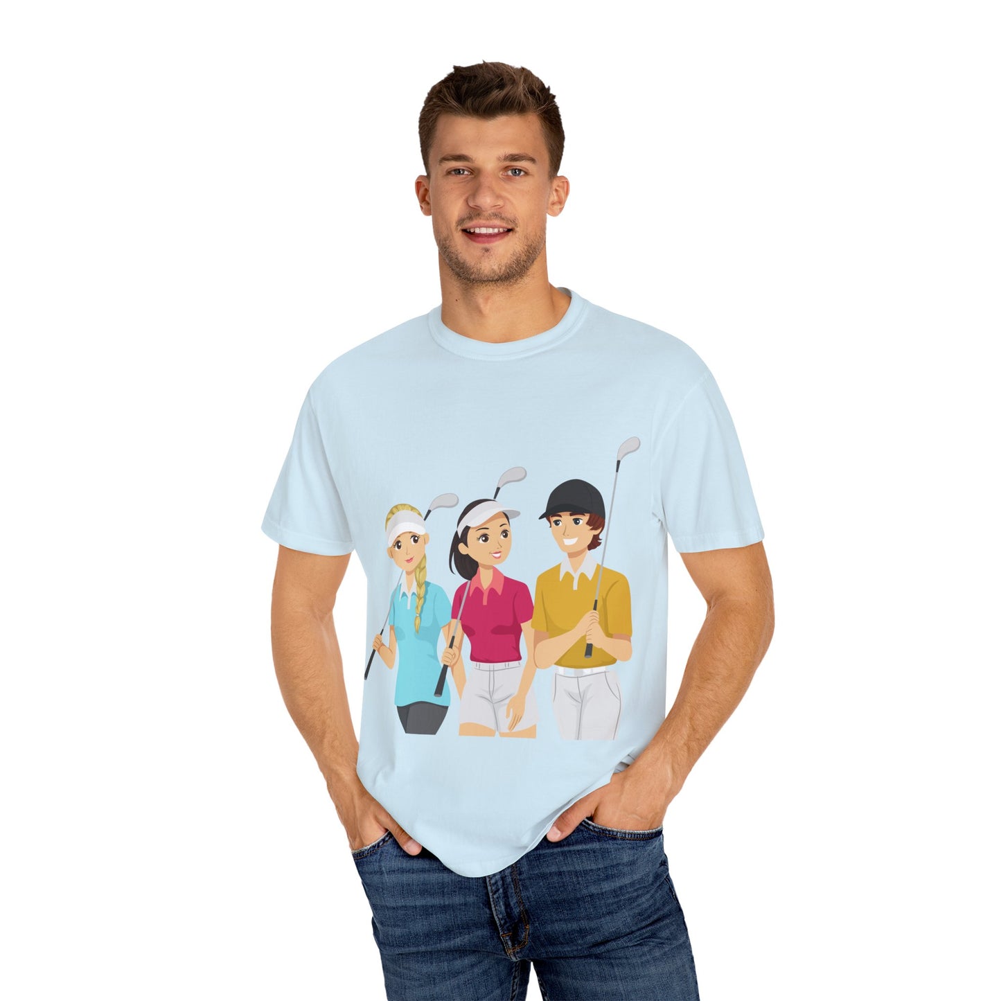 Women's Golf Vibes Garment-Dyed T-Shirt - Perfect for Golf Lovers!