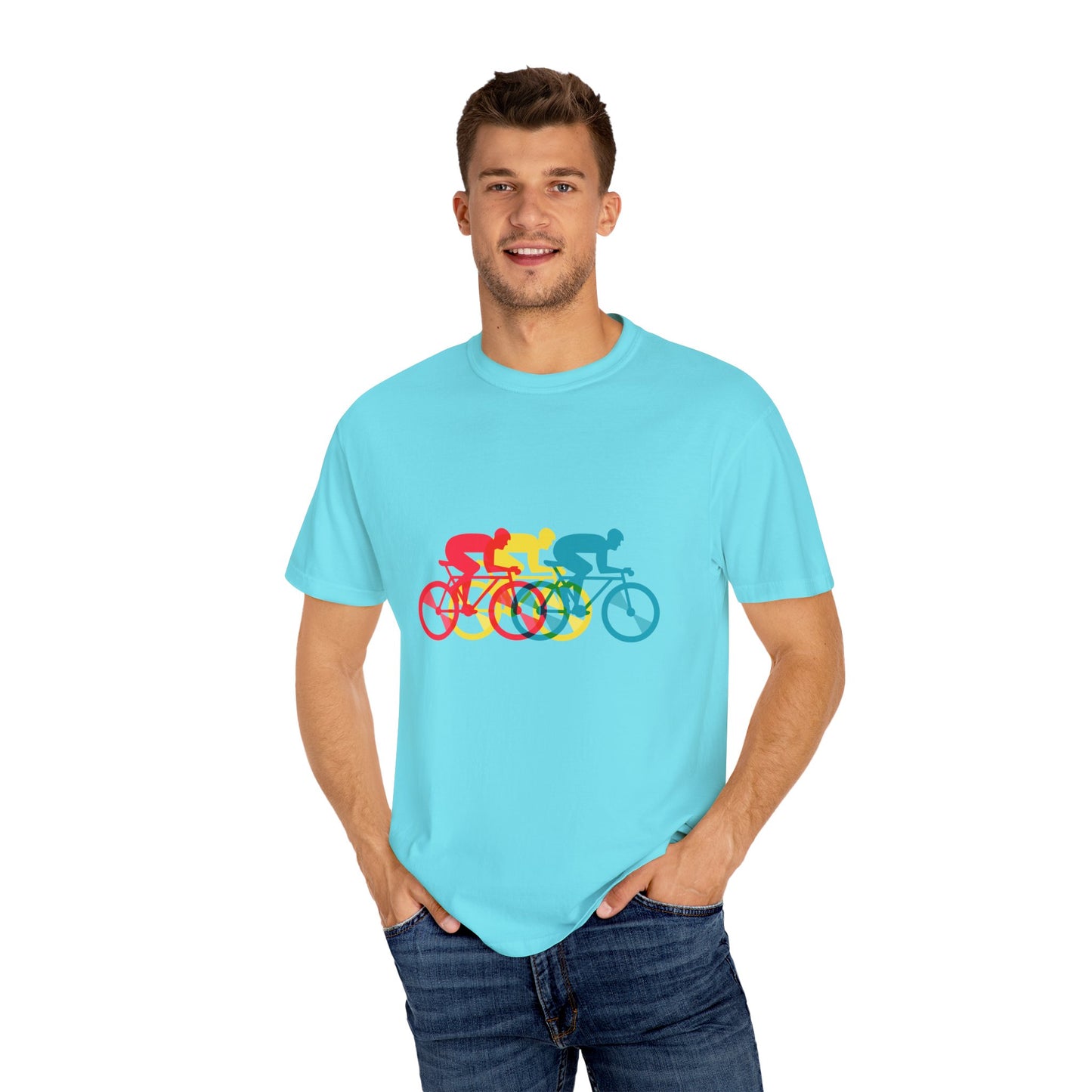 Colorful Cycling Unisex T-Shirt - Perfect for Bike Enthusiasts