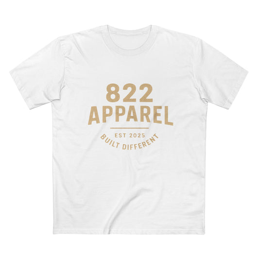 822 Apparel 'Built Different' Tee — Casual Graphic T‑Shirt
