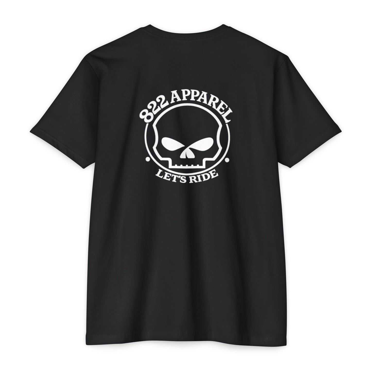 Skull Logo "822 Apparel - Let's Ride" T-Shirt