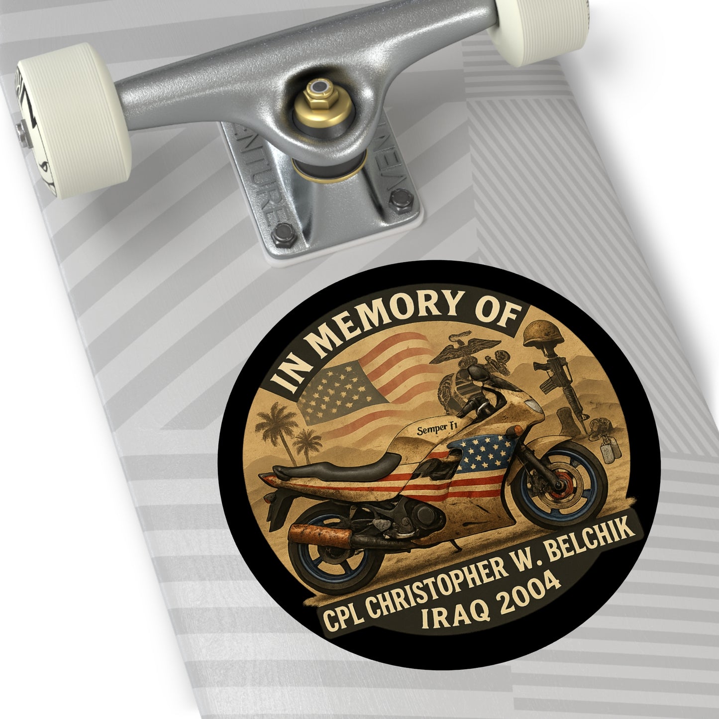 Memorial Motorcycle Vinyl Stickers, Patriotic Remembrance Decals, Veteran Tribute Stickers, Custom biker stickers, Gift for motorcycle [...]
