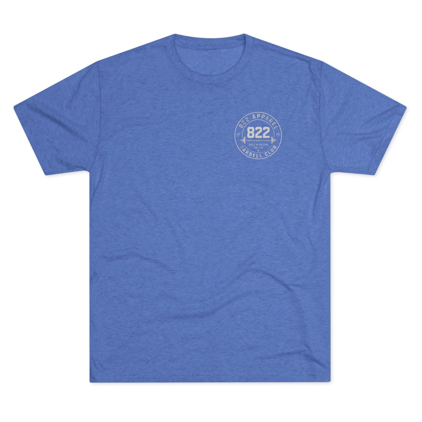 Barbell Club Tee — 822 Apparel 'Built in the Gym for Life' Fitness T-Shirt