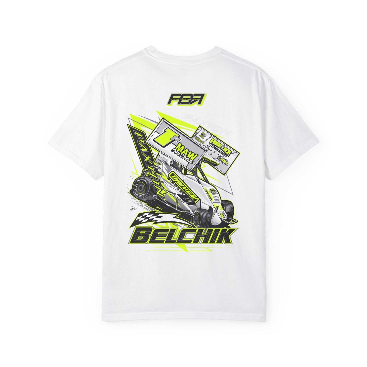 PBR Unisex Garment-Dyed Racing T-Shirt with Bold Graphics