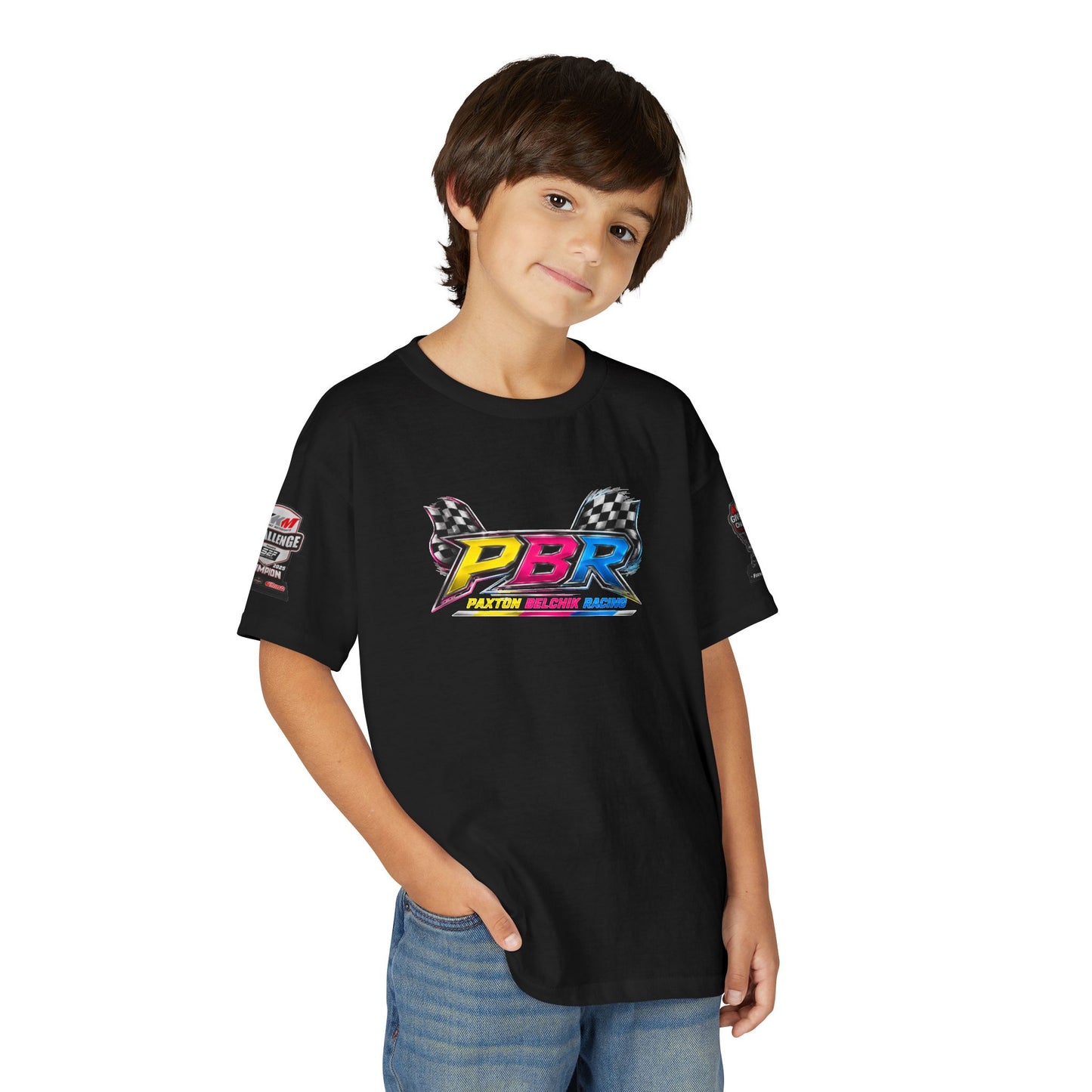Youth Racing T-Shirt — "Wanna Go Fast" Graphic Tee