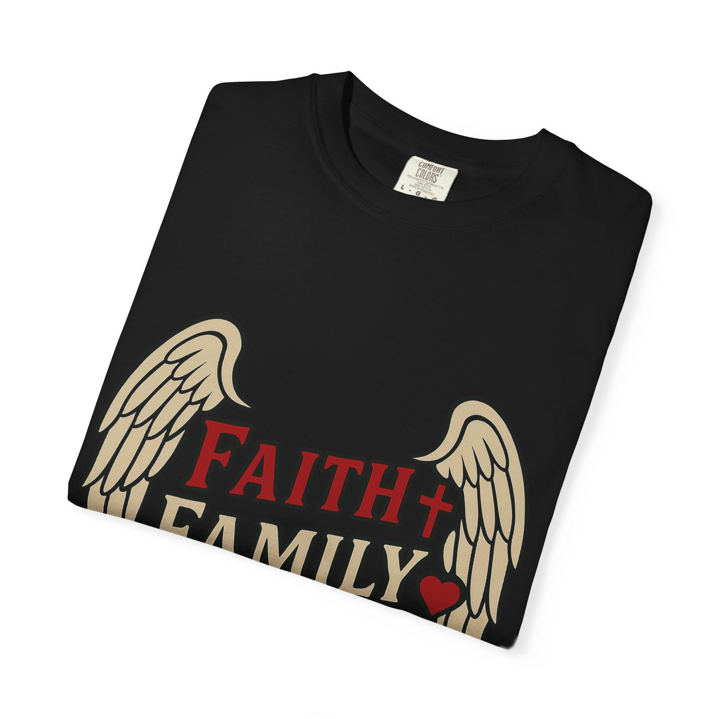 Faith Family Freedom Unisex T-Shirt | Garment-Dyed Tee for Celebrations, Casual Wear, Gift for Family, Freedom Lover, Everyday Style