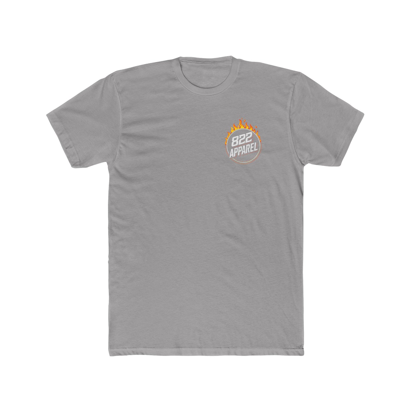 822 Apparel Flame Logo Tee — Graphic Cotton Crew T‑Shirt