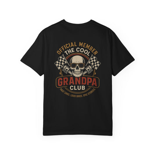 Cool Grandpa Club T-Shirt - Unisex Garment-Dyed Tee