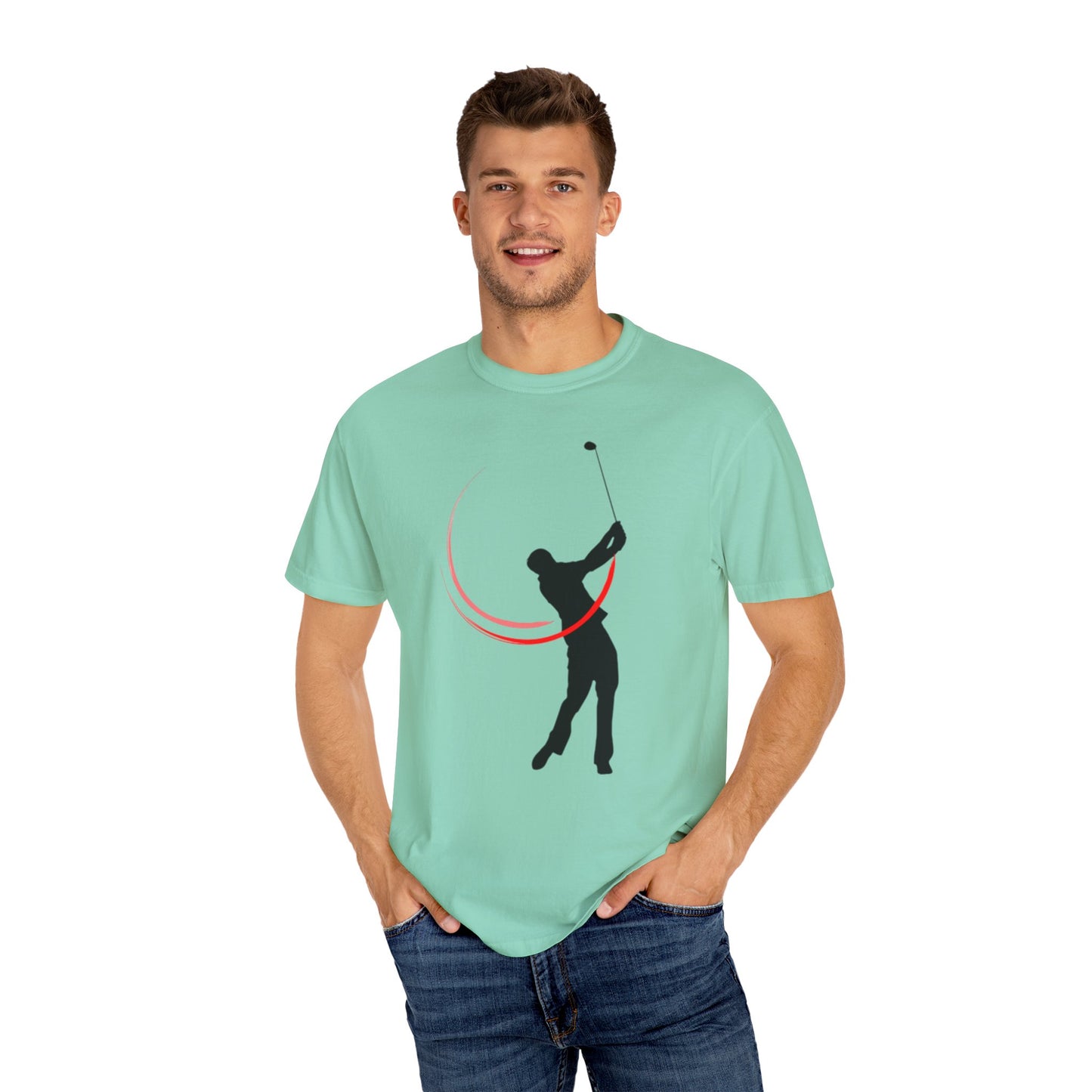 Golf Swing Unisex Garment-Dyed T-Shirt - Sporty and Casual Wear