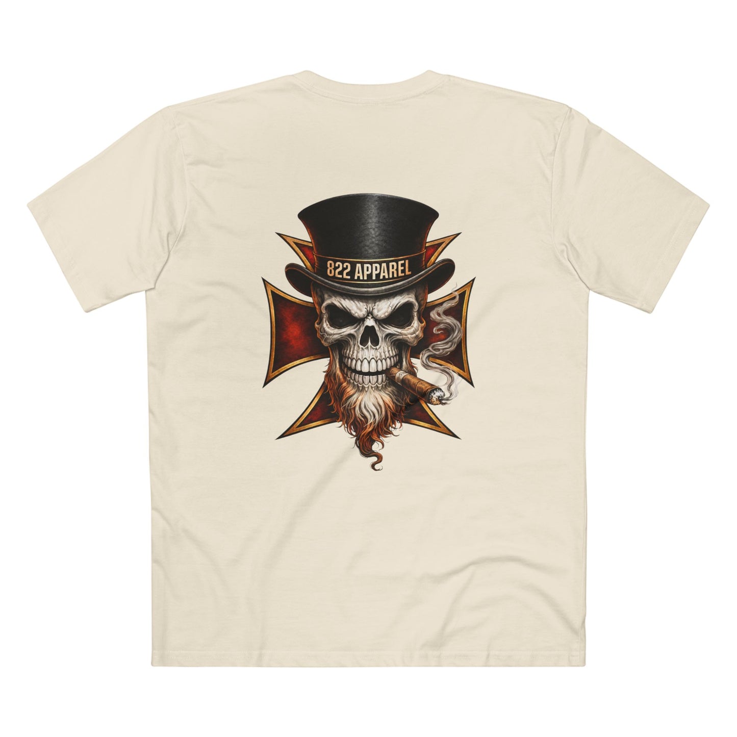 Skull Top Hat Tee — 822 Apparel Graphic T‑Shirt