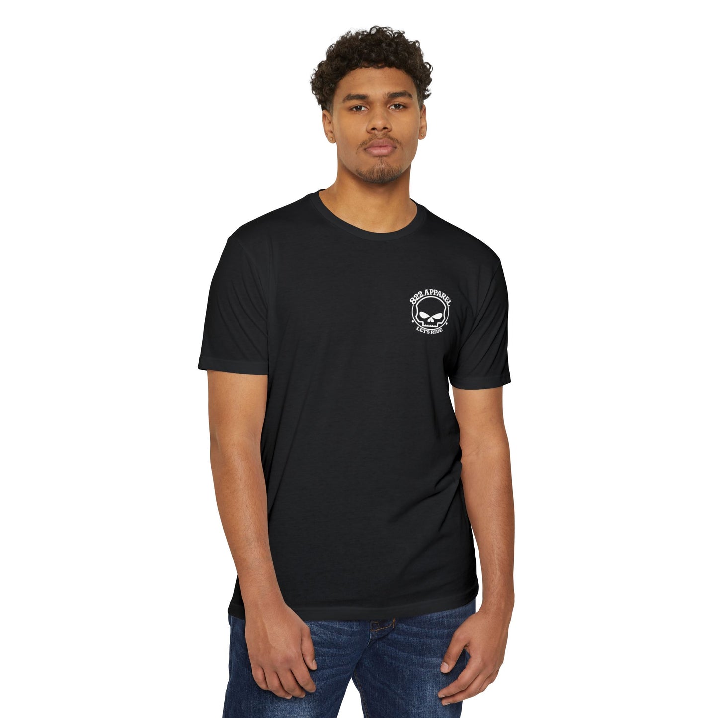 Skull Logo "822 Apparel - Let's Ride" T-Shirt