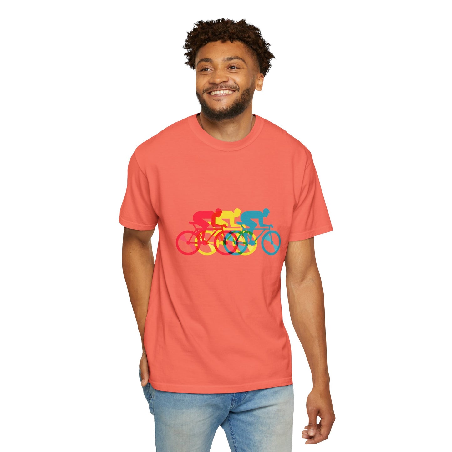 Colorful Cycling Unisex T-Shirt - Perfect for Bike Enthusiasts