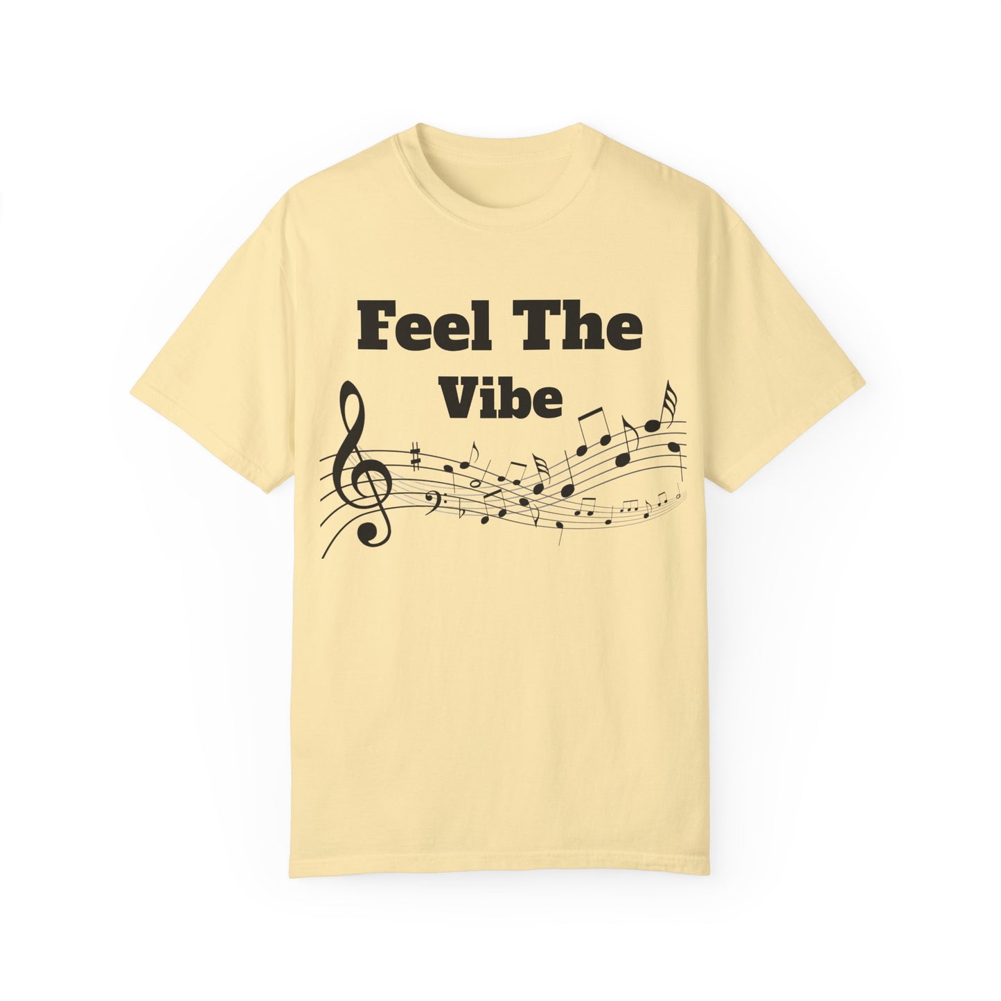 Feel The Bass Unisex Garment-Dyed T-Shirt | Music Lovers Tee