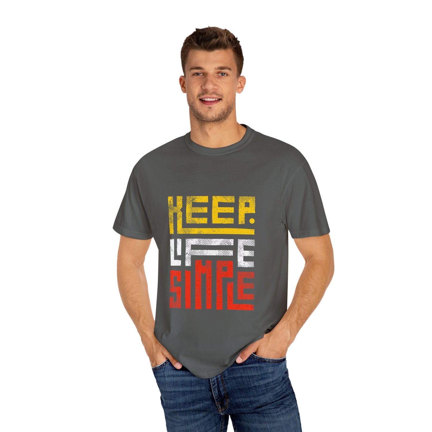 Keep Life Simple Unisex Garment-Dyed T-Shirt
