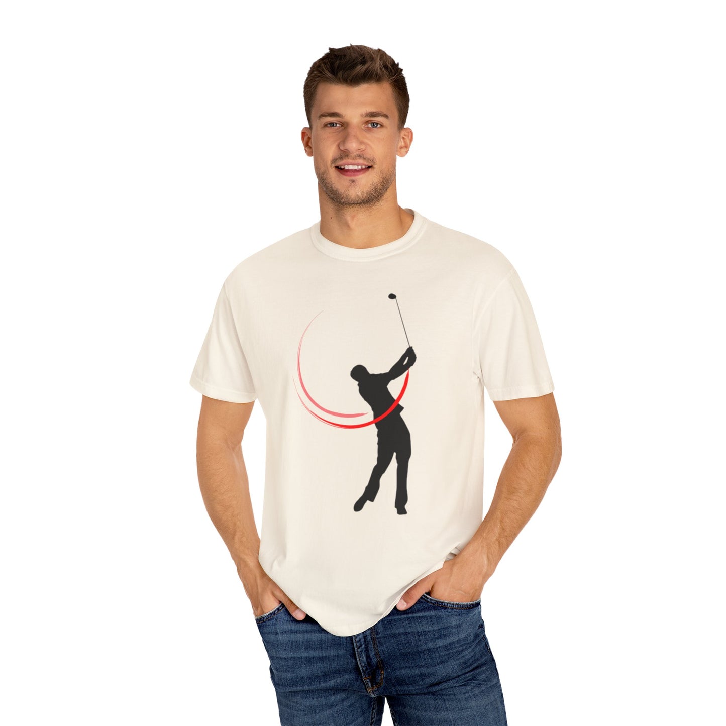 Golf Swing Unisex Garment-Dyed T-Shirt - Sporty and Casual Wear