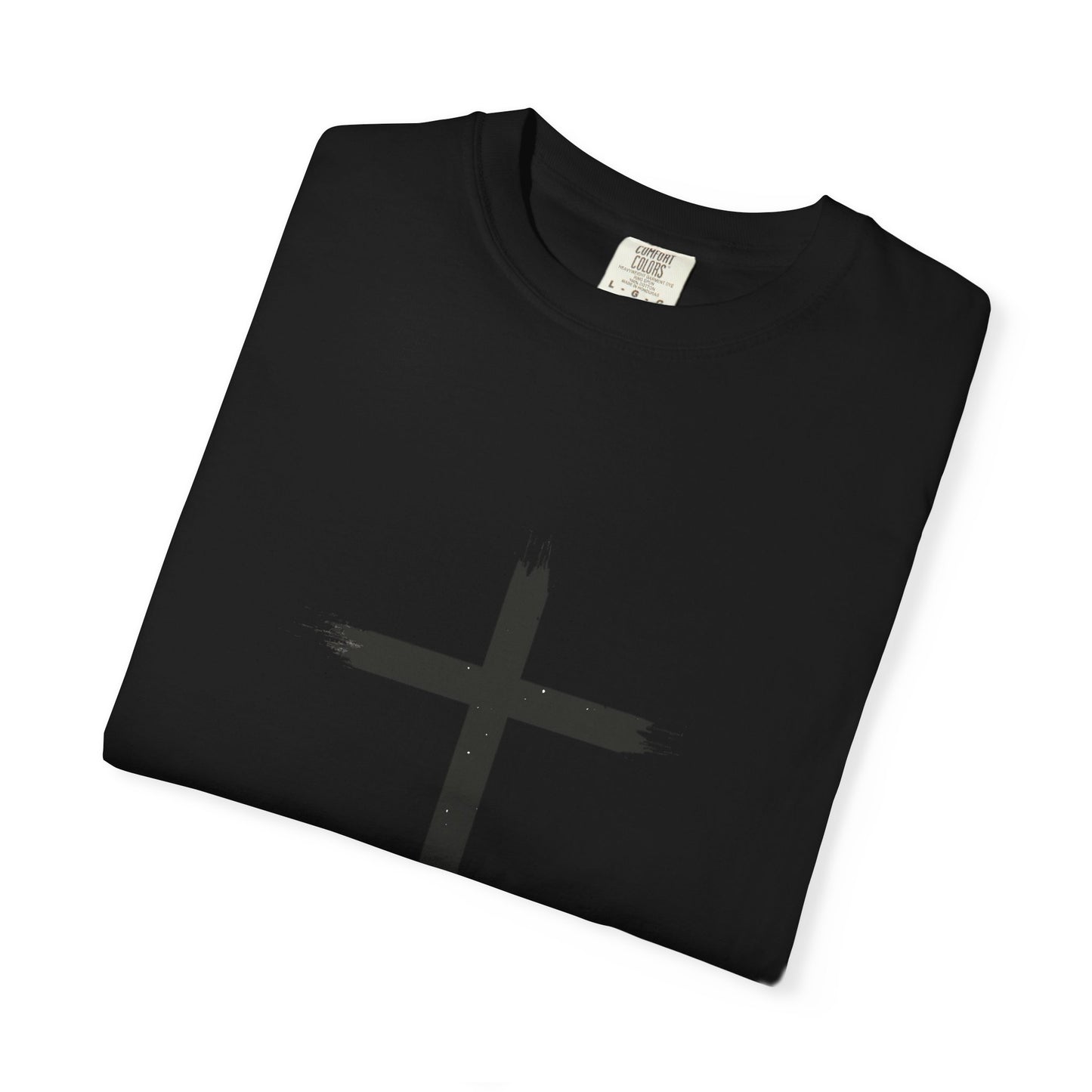 Christian Faith Unisex Garment-Dyed T-Shirt - Cross & Hands Design