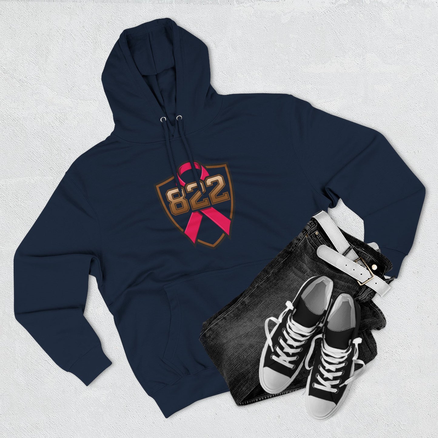Breast Cancer Awareness Hoodie, Supportive Fleece Sweatshirt, Inspirational Gift for Her, Stylish Charity Apparel, Cozy Layer for Events