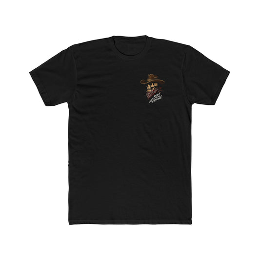 Cowboy Skull T‑Shirt – "822 Apparel" Western Biker Graphic Tee