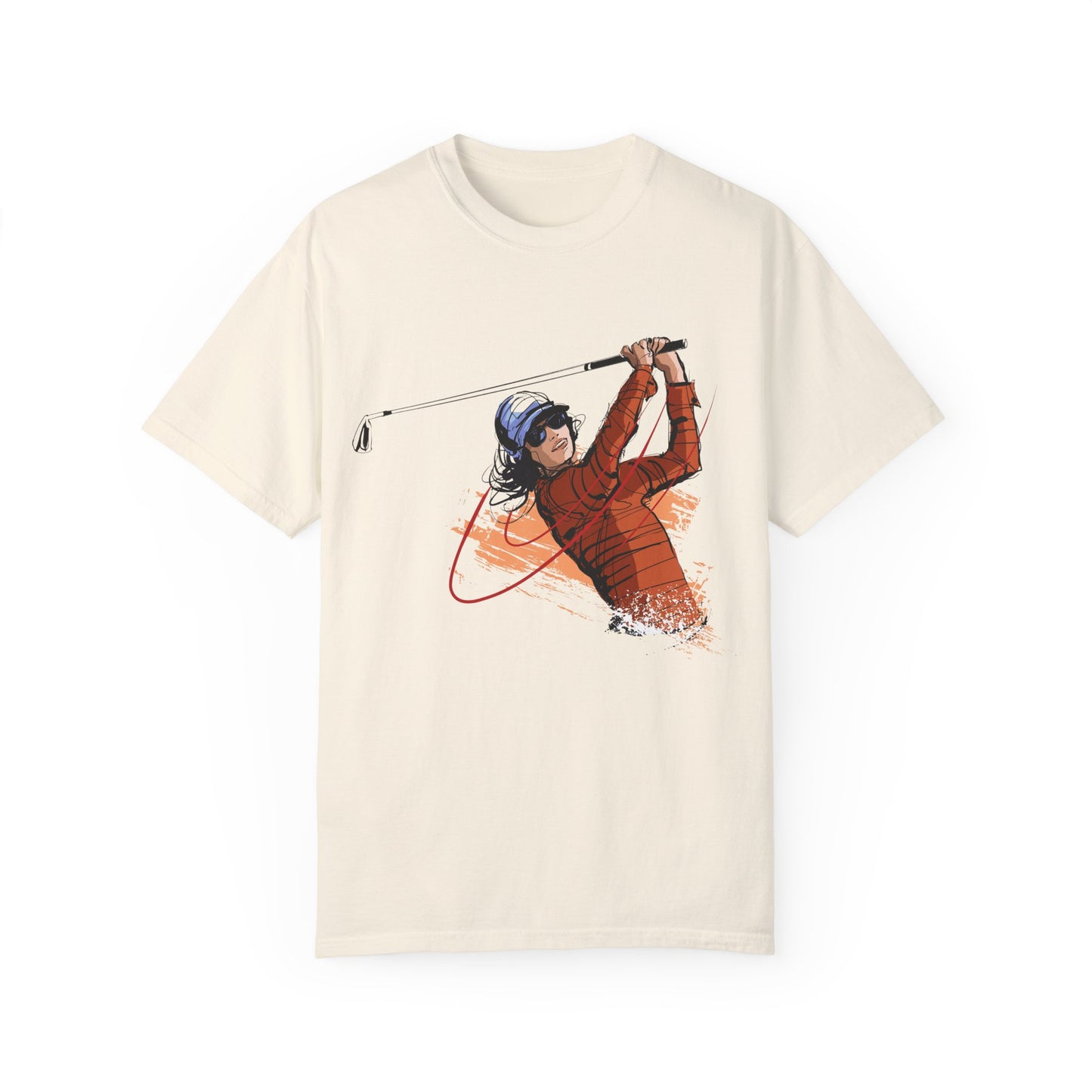 Golf Enthusiast Unisex Garment-Dyed T-Shirt - Sporty Graphic Tee
