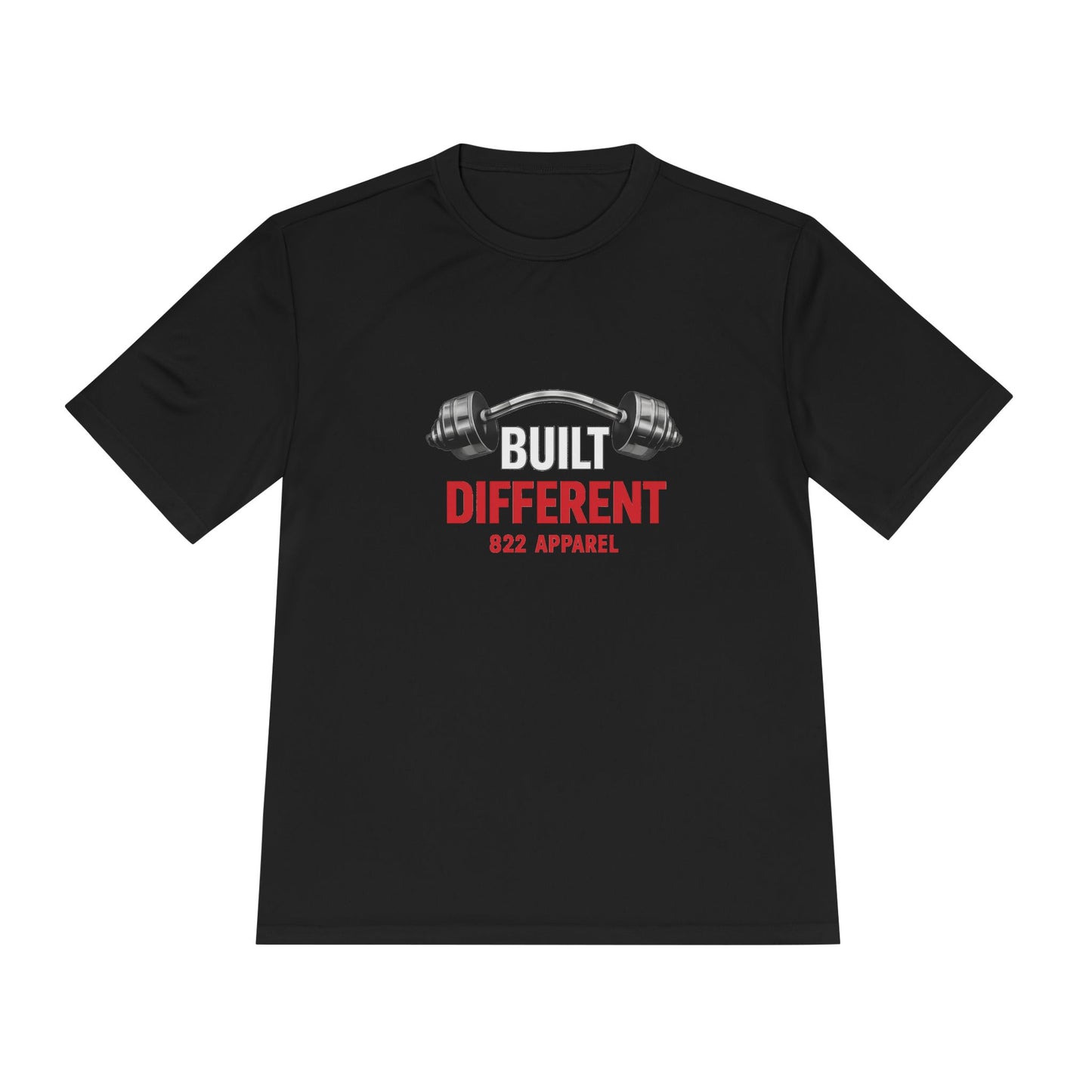 Built Different Weightlifting Tee — “Built Different” Gym Workout Shirt