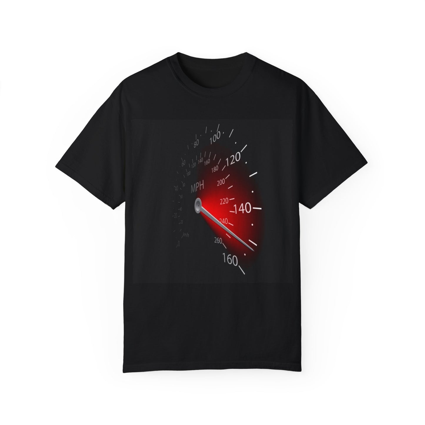 Speedometer Graphic Unisex Garment-Dyed T-Shirt - Perfect Gift for Car Enthusiasts
