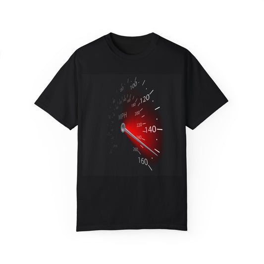 Speedometer Graphic Unisex Garment-Dyed T-Shirt - Perfect Gift for Car Enthusiasts