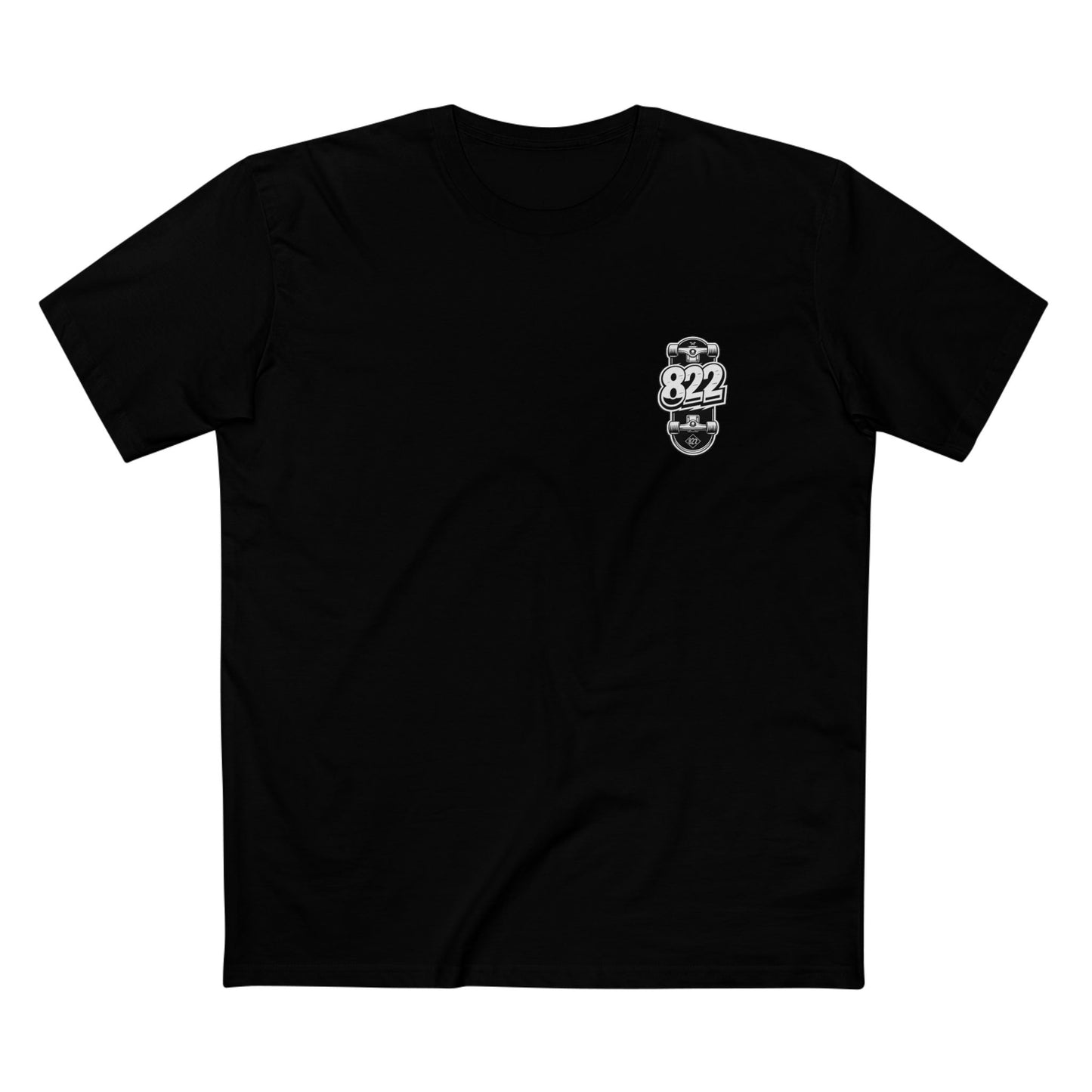 Skate 822 or Die T-Shirt — Graphic Skateboard Tee for Skateboarders