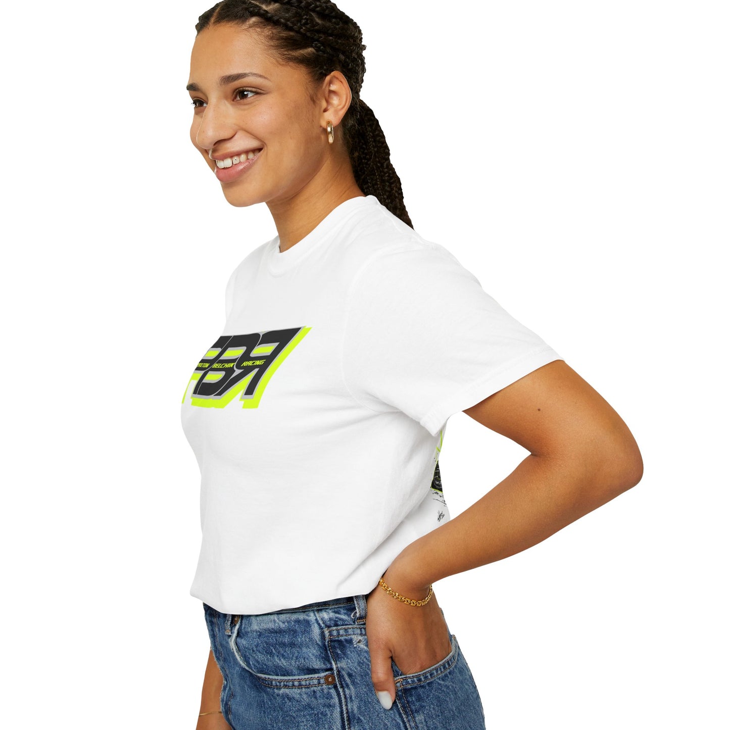 PBR Unisex Garment-Dyed Racing T-Shirt with Bold Graphics