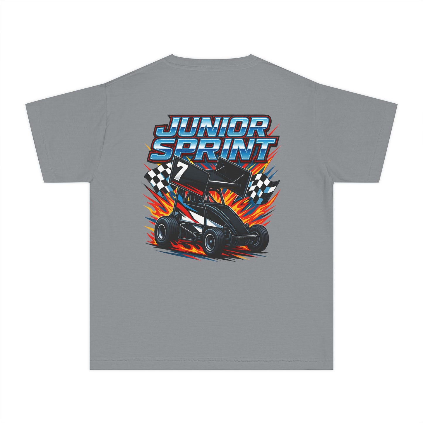 Youth Racing Tee, Junior Sprint Shirt, Kids Motorsports Apparel, Perfect for Birthdays, Race Day Gifts, Fun Casual Wear