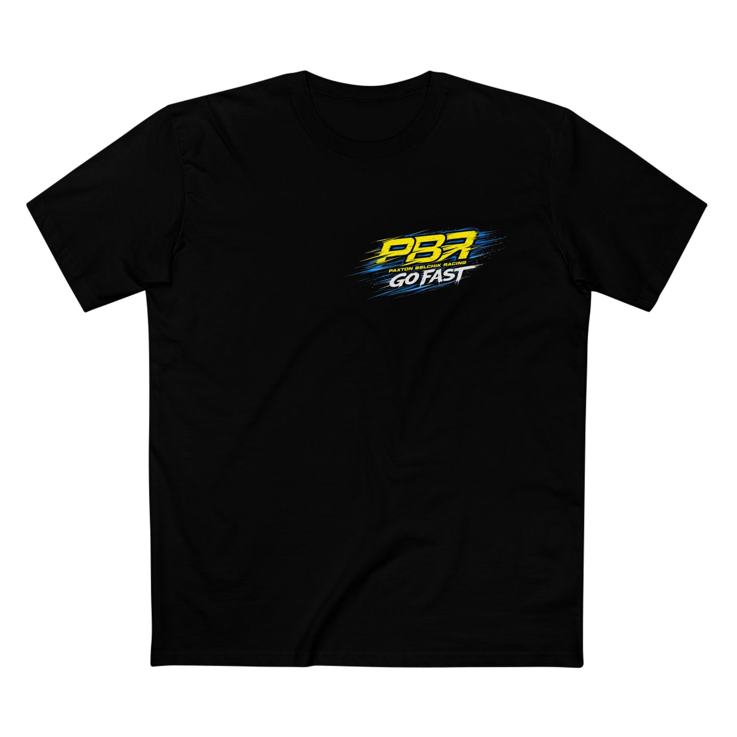 Racing Sponsor Tee — "PBR Go Fast" Team Shirt
