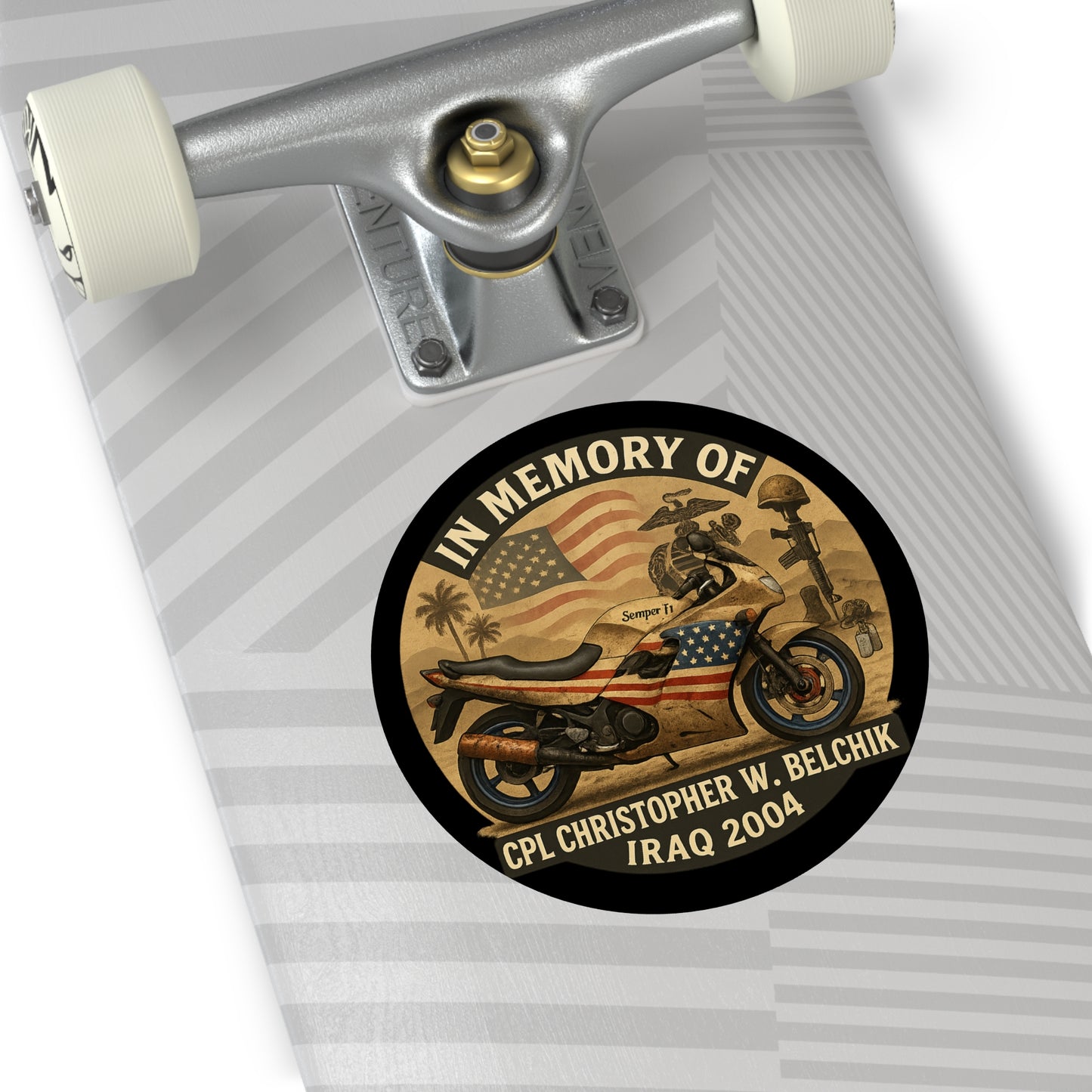 Memorial Motorcycle Vinyl Stickers, Patriotic Remembrance Decals, Veteran Tribute Stickers, Custom biker stickers, Gift for motorcycle [...]