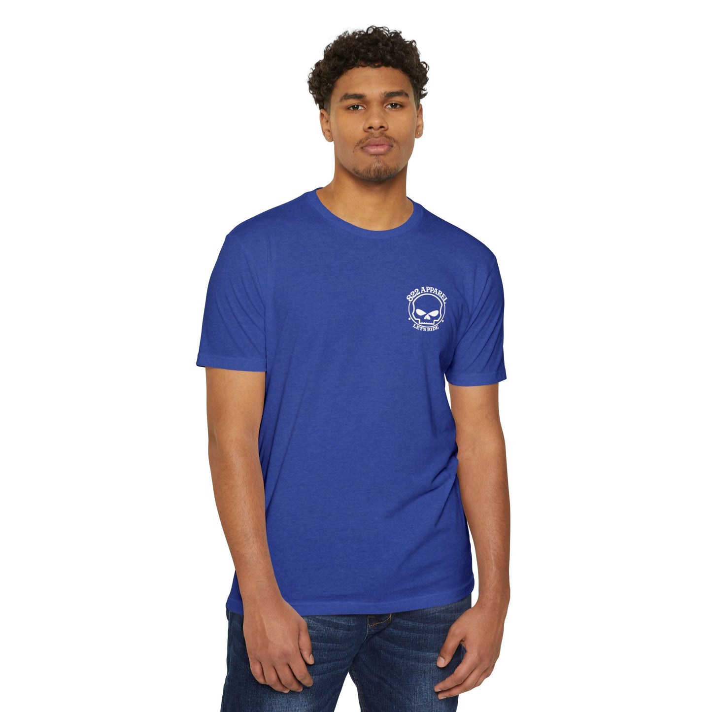 Skull Logo "822 Apparel - Let's Ride" T-Shirt