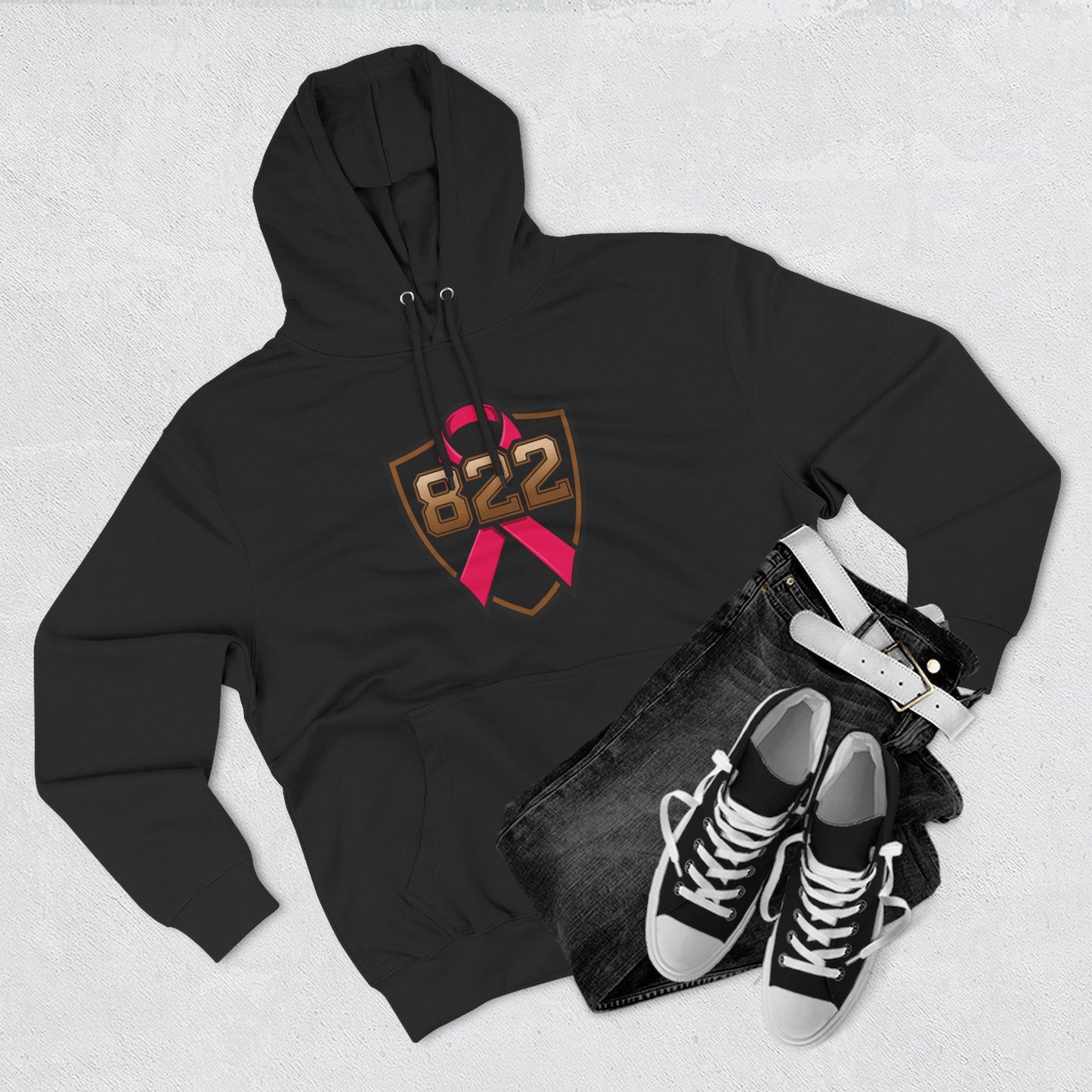 Breast Cancer Awareness Hoodie, Supportive Fleece Sweatshirt, Inspirational Gift for Her, Stylish Charity Apparel, Cozy Layer for Events