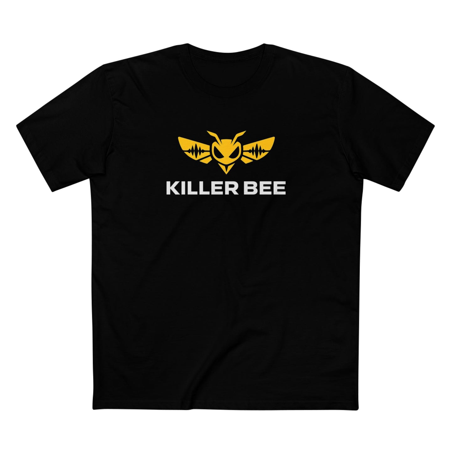 Killer Bee Logo Tee — Bold Yellow Bee Graphic T‑Shirt