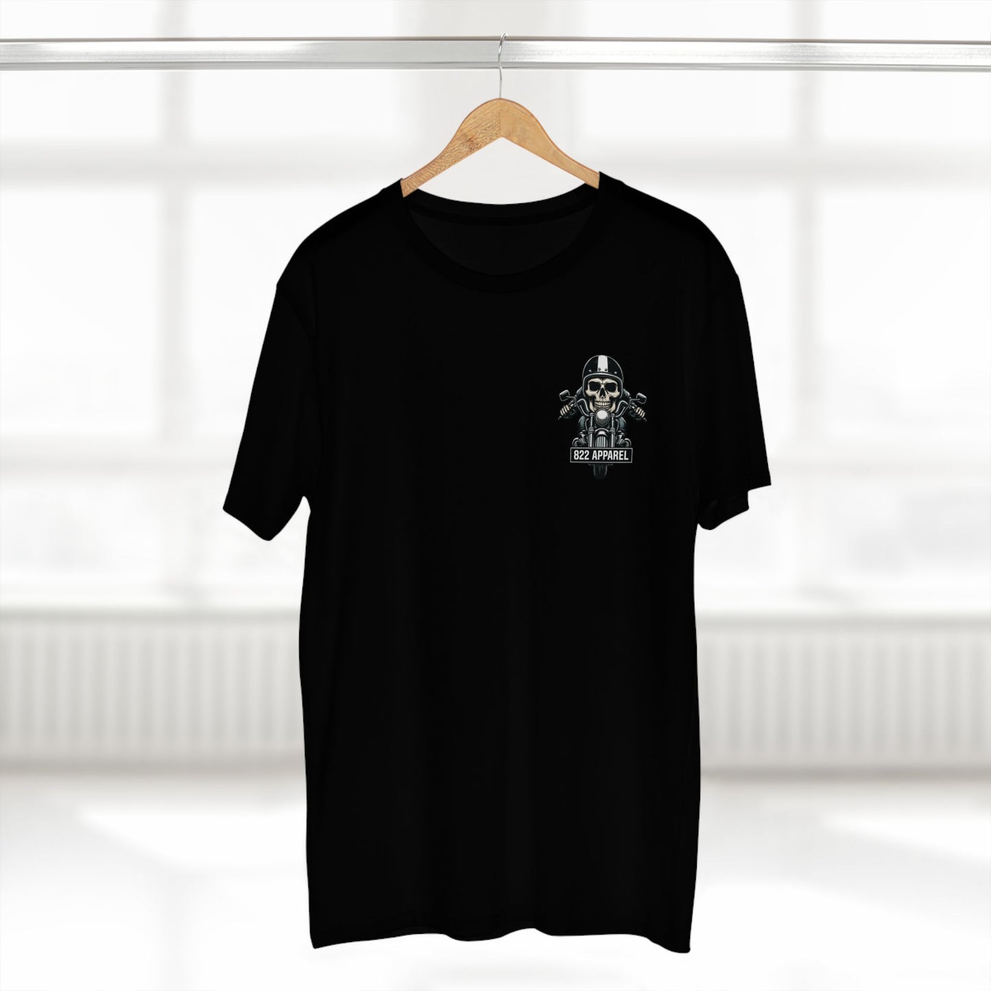 Skull Biker Tee — 822 Apparel Motorcycle Skull T-Shirt