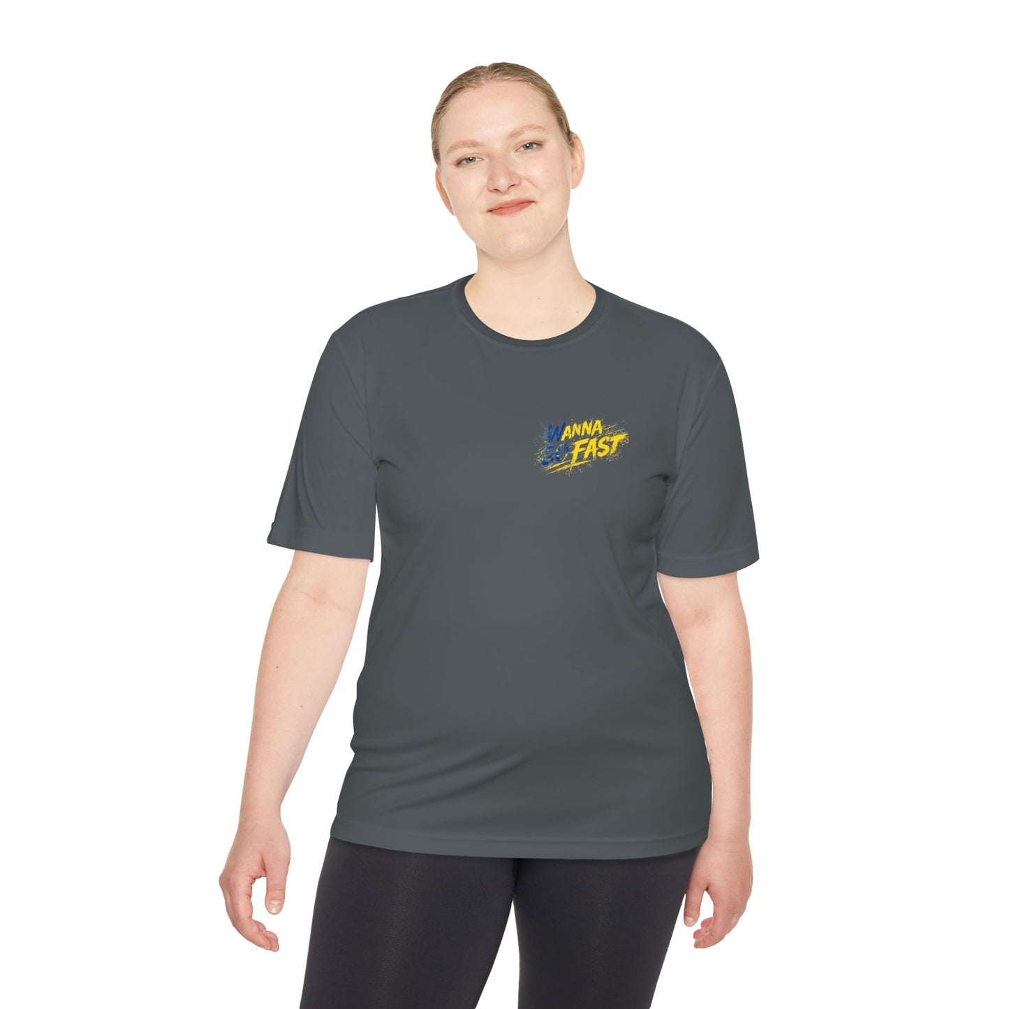 Wanna go Fast Racing Tee — Vintage Sponsor Patch Graphic