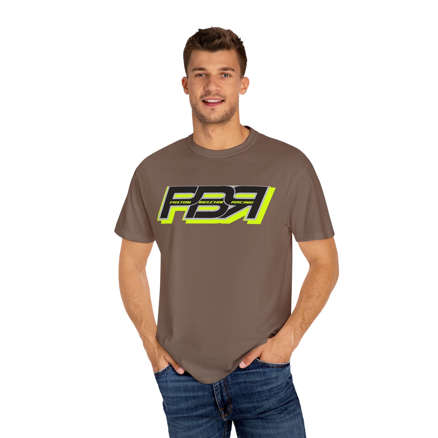 PBR Unisex Garment-Dyed Racing T-Shirt with Bold Graphics